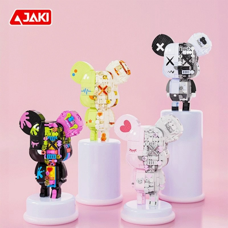 Дитячий конструкторський набір «Magnetic Vibe» JAKI JK6250-4 серія «Cyberpunk bears» 546 деталей