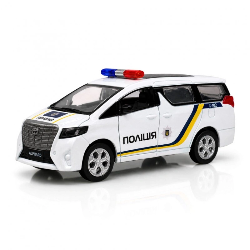 Дитяча автомобільна модель Toyota Alphard "Поліція" TechnoDrive KM260417P, масштаб 1:40