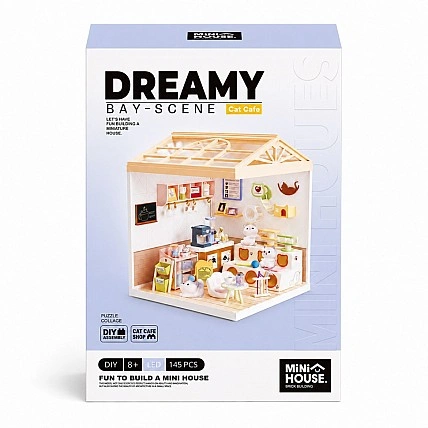 Конструктор-румбокс «Котокафе» Mini House 8007-MH, серії «Інтер’єр», 145 деталей
