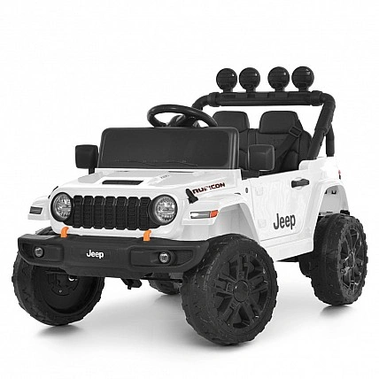 Дитячий електромобіль Джип M 6312EBLR-1(24V) до 30 кг, білий