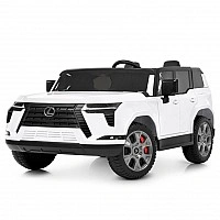 Дитячий електромобіль Джип M 6409EBLR-1 до 30 кг, білий