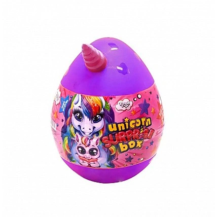 Набір для творчості в яйці «Unicorn Surprise Box» USB-01-01U для дівчини Фіолетовий