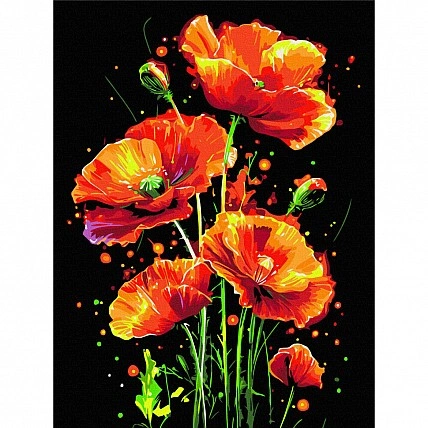 Картина по номерам "Живая страсть" RBSB0009, 30x40 см