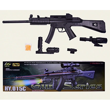 Детский игровой автомат на пульках HY015C с лазером