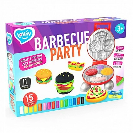 Набор для креативного творчества с тестом "Barbecue Party" TM Lovin 41194, 15 цветов