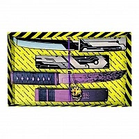 Набор ножей сувенирных деревянных SO-2 "TANTO ТРАНЗИСТОР & TANTO РЕСТЛЕСС" SO2-9-B