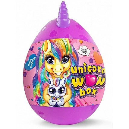 Набор для творчества в яйце "Unicorn WOW Box" UWB-01-01U для девочек Фиолетовый