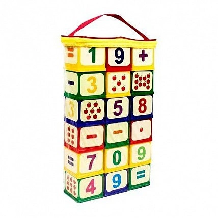Детские развивающие кубики “Арифметика” 71061, 18 кубиков