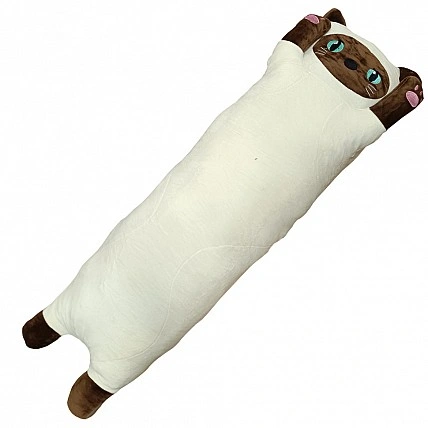 Мягкая игрушка "Кот батон" K15311, 85 см Белый