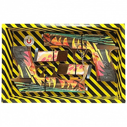 Сборная модель резинострел "Berettas BLAZING" BOX DB-BL 2 шт