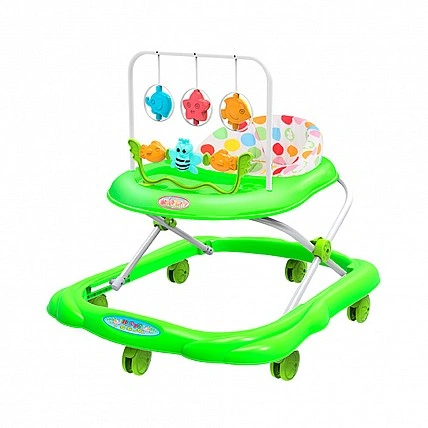 Ходунки детские BW2305 с погремушками 69x55x58 см Зеленый