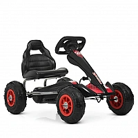 Карт педальный Bambi kart M 4036-2 надувные колеса Черный