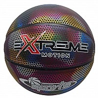 Мяч баскетбольный Extreme Motion BB2208(Black) № 7 светоотражающий