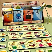 Деревянная настольная игра "Бытовая техника" Ubumblebees (ПСД001) PSD001 сортер-комодик