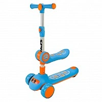 Самокат детский 3-х колесный SC2422(Blue) 3в1 светящиеся колеса, синий