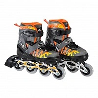 Детские ролики Extreme Motion RL2436 светящиеся колеса, серый, S (30-33)