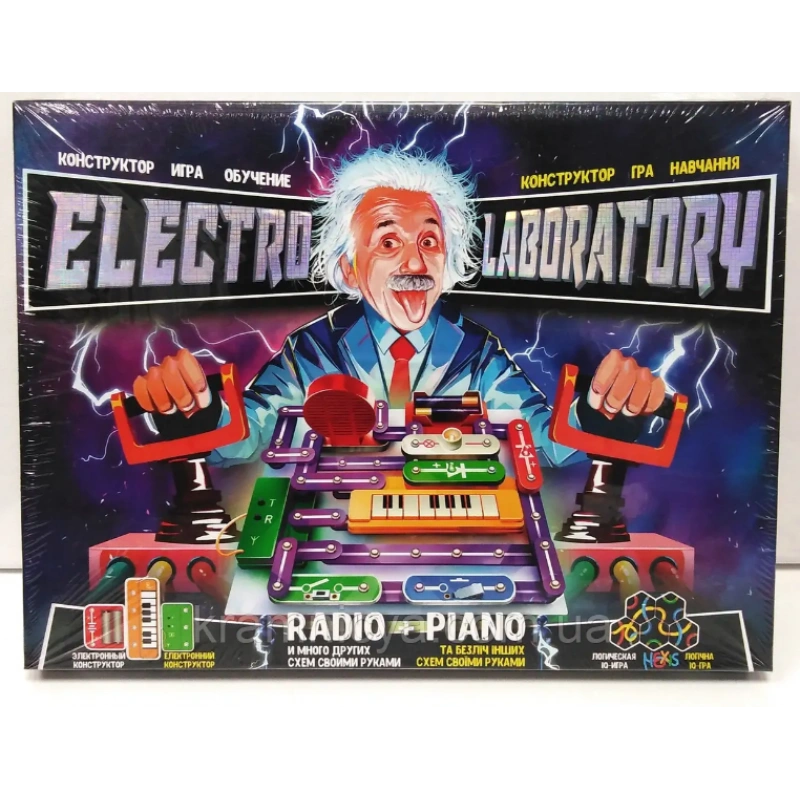 Электронный конструктор "Electro Laboratory. Radio+Piano" Danko Toys ELab-01-03 Radio+Piano