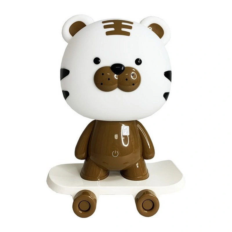 Ночник детский «Тигр на скейте» MGZ-1408(Brown) сетевой, питание от USB