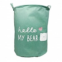Корзина для игрушек и белья «Hello my bear» MGZ-1004(Green)