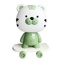Ночник детский «Тигр на скейте» MGZ-1408(Green) сетевой, питание от USB