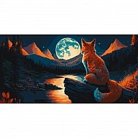 Картина по номерам "Ночной покой" 11525-AC 40х80 см