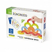 Деревянная развивающая игра "Радужные дуги" Igroteco 900507 мозаика-балансир