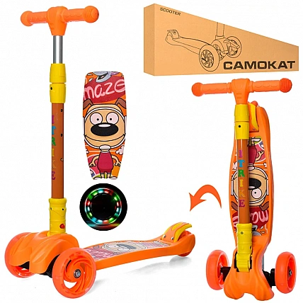 Children's scooter MAXI iTrike JR3-060-11-OR