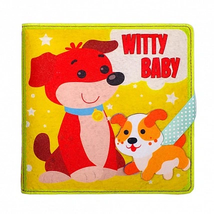 Развивающая фетровая книга для детей "Умный малыш" 823420, 25 липучек