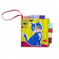 Развивающая мягкая книга "Котик Мяу- Мяу " 823444, 8 рисунков
