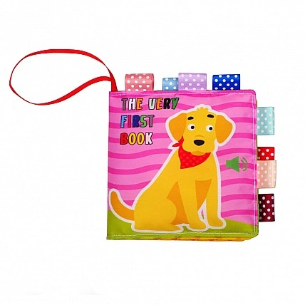 Развивающая  мягкая книга  "Песик Гав-Гав " 823451, 8 рисунков