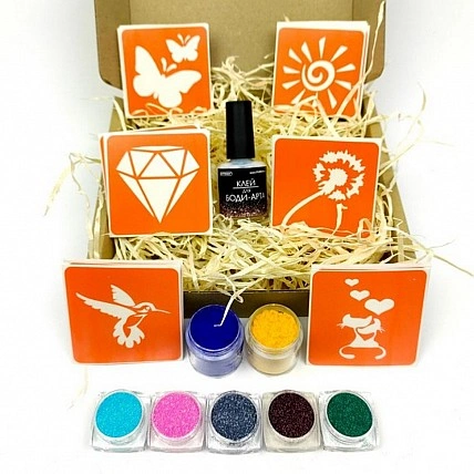 Набор для био-тату «Popular mix #2 - глиттер» popular-mix-2-glitter