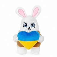 Игрушка плюшевая Зайка "Мурелька" FWPBNMRELKA23WT00, 17 см