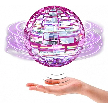 Летающий шар-спиннер Flynova pro 368FN(Pink) со светом