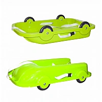 Children's universal sled 2 in 1 06550/1/3/4 on wheels Light green