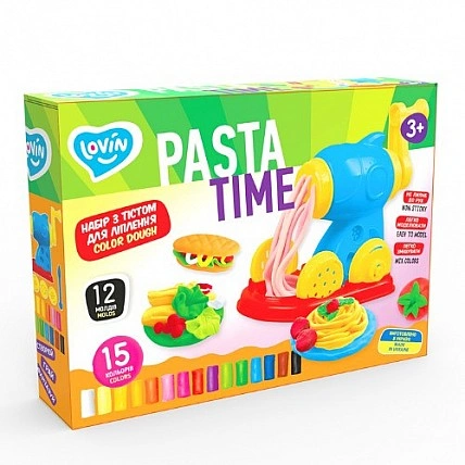 Набор для креативного творчества с тестом "Pasta Time" TM Lovin 41195, 15 цветов