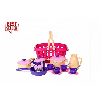 Детский игровой набор посуды 4449TXK, 26 элементов