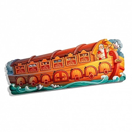 Развивающий пазл-вкладыш "Ноев ковчег" PSD275 с фоном