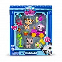 Игровой набор "Сафари" Littlest Pet Shop 00524 аксессуары и 3 фигурки
