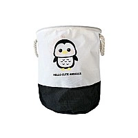 Корзина для игрушек и белья "Hello cute animals Пингвин" MGZ-1006(Black) 35 х 40 см