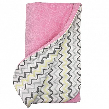 Плед детский МС 110612-14 трикотаж, розовый 78 х 90 см