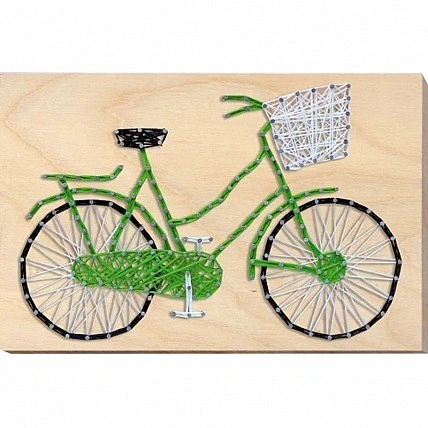Набор стринг-арт "Велосипед" ABC-011 деревянная основа
