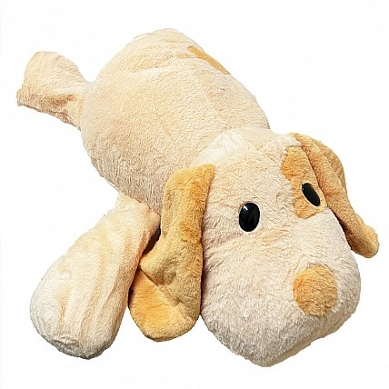 Детская мягкая игрушка "Собачка" L1132(Peach) игрушка с пледом, размер 55 см