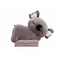 Детская мягкая игрушка "Коала" L1129(Grey) игрушка с пледом, размер 50 см