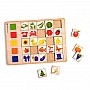 Wooden puzzle insert "Associations: colors-2" Ubumblebees (PSD095) PSD095