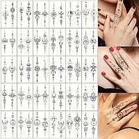 Набор детских временных тату "Черные мини №2" black-tattoo-mini-set-2-3, 30 штук по 9,5*5,5 см