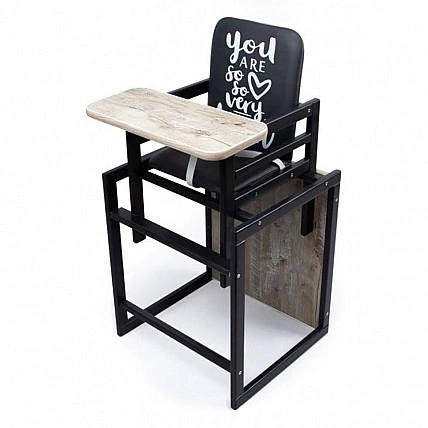 Стульчик для кормления 2 в 1 Graphite дуб клондайк