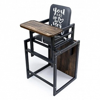 Стульчик для кормления 2 в 1 Graphite мангровое дерево