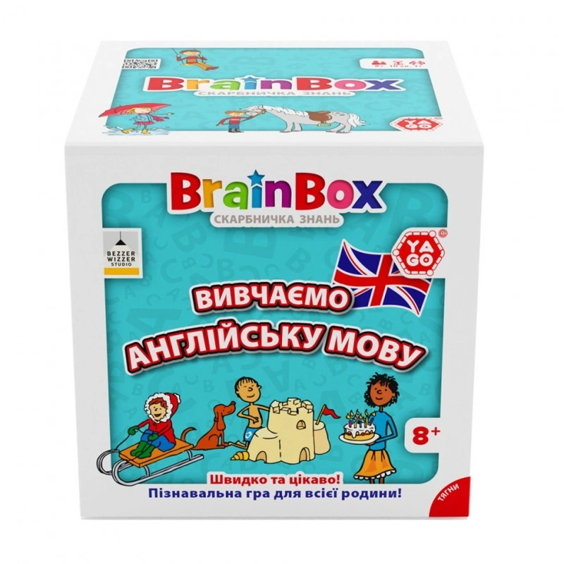 Карточная игра Brainbox "Изучаем английский язык" Yago BZZBRLLE01UA 55 карточек