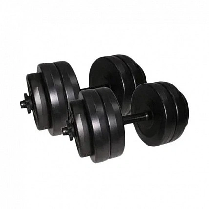 Гантели наборные композитные в пластиковой оболочке 2 шт по 13 кг Rock Pro NE-PL-G-013-2