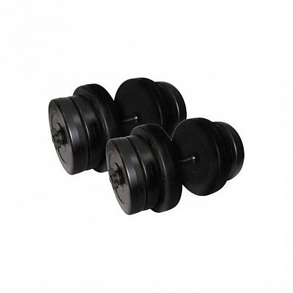 Гантели наборные композитные в пластиковой оболочке 2 шт по 20,5 кг Rock Pro NE-PL-G-020-2